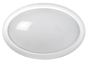Светильник светодиодный LED ДПО 3040Д 12Вт 4500K IP54 овал белый пластик с ДД IEK