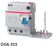 Блок диффиренциального тока трехмодульный DDA203 B