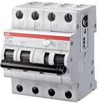 2CSR256040R1164 Автоматический выключатель дифференциального тока АВДТ DS203NC C16 AC30 ABB