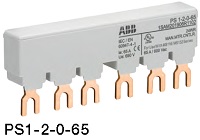 1SAM201906R1113 Шинная разводка 3-фазн. PS1-3-1-65 до 65А для 3-х автоматов типа MS116, MS132, MS132-T, MO132 с 1-м дополнительным контактом ABB