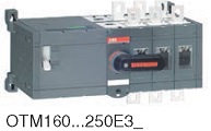 Реверсивный рубильник OTM160E3CM230C до 160А 3-полюсный с моторным приводом 230В AC
