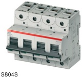 Авоматический выключатель четырехполюсный S804S