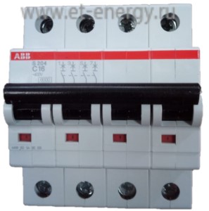 Автоматический выключатель 16а d. ABB 4-полюсный s204 c16. S204 c16. S204 c 40. Автомат 16а четырехполюсный.