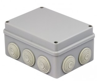 Коробка распаячная КМР-050-041 пылевлагозащитная, 10 мембранных вводов, уплотнительный шнур (150х110х70) EKF PROxima