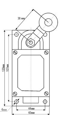  Габаритные размеры концевых (путевых) выключателей ВК-200, ВК-300