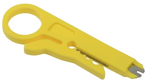 Инструмент для зачистки, обрезки и заделки 110 витой пары жёлтый ITK 