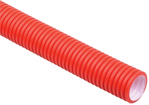 Труба гофрированная двустенная ПНД d=50мм красная (50м) IEK