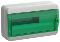 TF5-KP72-N-18-65-K03-K06 Корпус пластиковый КМПн-18 IP65 зелёная прозрачная дверь TEKFOR IEK