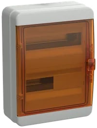TF5-KP72-N-24-65-K03-K09 Корпус пластиковый КМПн-24 IP65 оранжевая прозрачная дверь TEKFOR IEK
