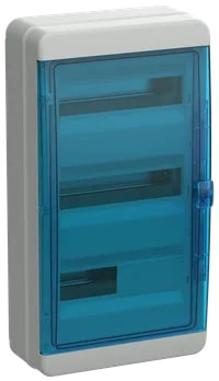 TF5-KP72-N-36-65-K03-K07 Корпус пластиковый КМПн-36 IP65 синяя прозрачная дверь TEKFOR IEK