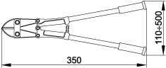 Габаритные размеры Кусачки для проволочных лотков КПЛ-14