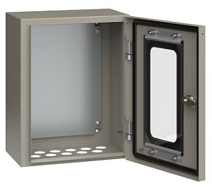Корпус металлический ЩМП-1-0 У2 IP54 с прозрачной дверцей IEK