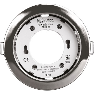 Встраиваемый светильник NGX-R1-003-GX53-PACK10 Хром Navigator