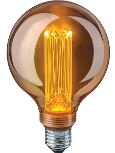 Светодиодная ретро-лампа NLL-SC17-G95-4-230-1.8K-E27-PMMA