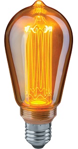 Светодиодная ретро-лампа NLL-SC17-ST64-4-230-1.8K-E27-PMMA