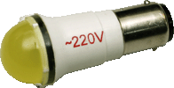 Светодиодная индикаторная лампа СКЛ 10А-Ж-1-110